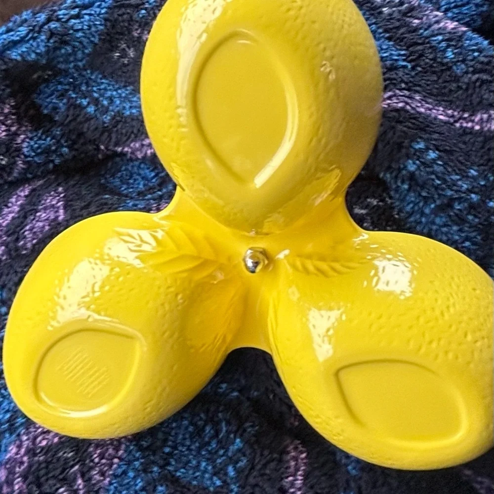 Williams Sonoma lemon platter, dip dish